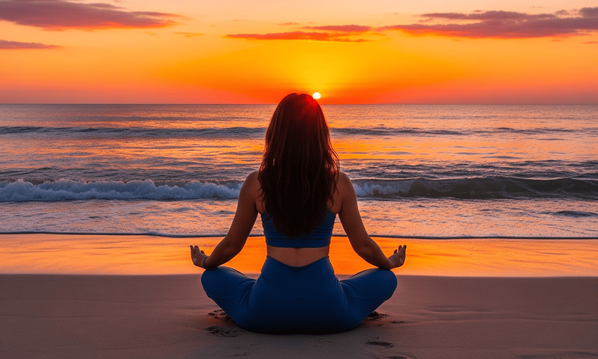 Yoga am Strand